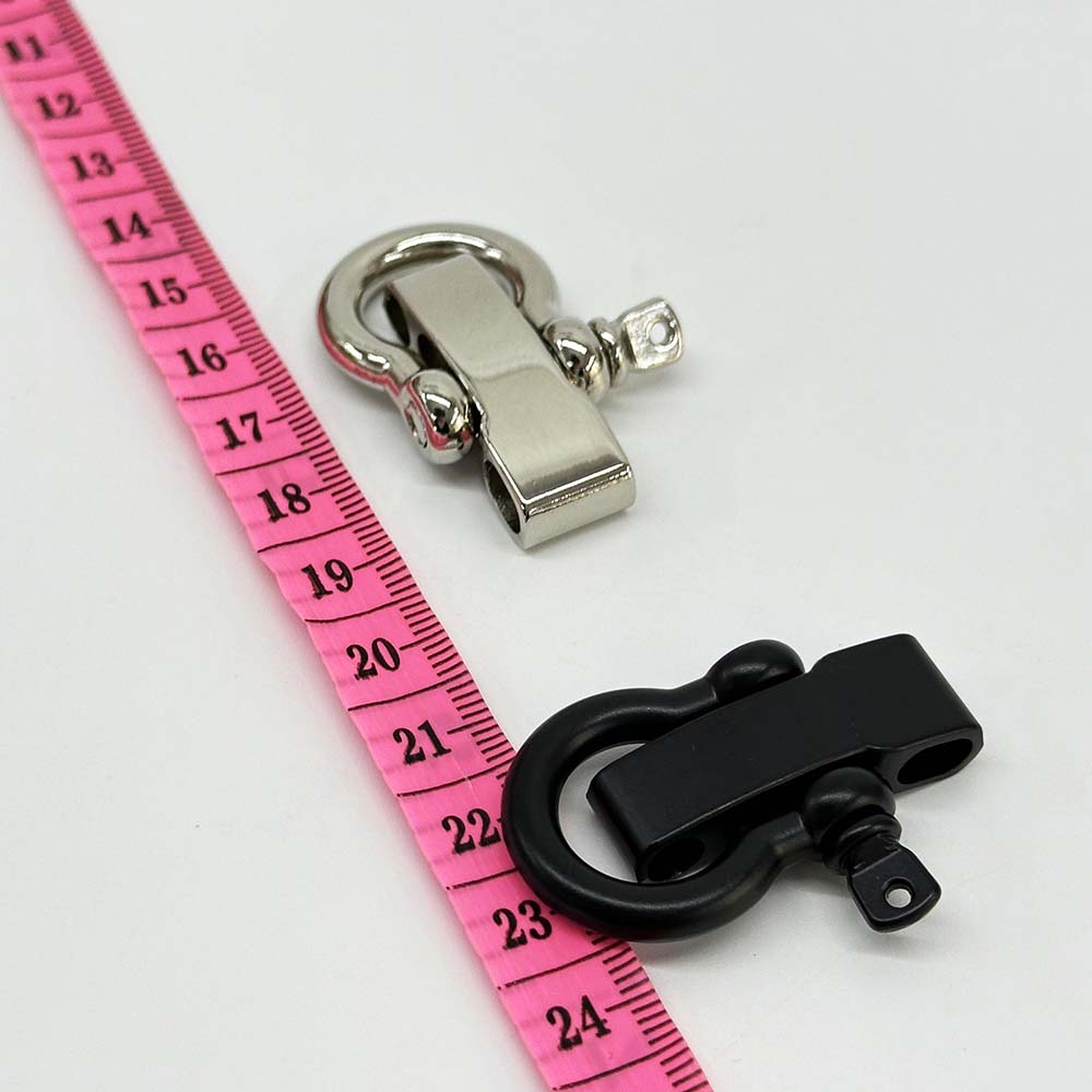 Alloy Steel Paracord Bracelet Shackle Adjustable C-shaped/U-shaped Metal Detachable Buckle Clips