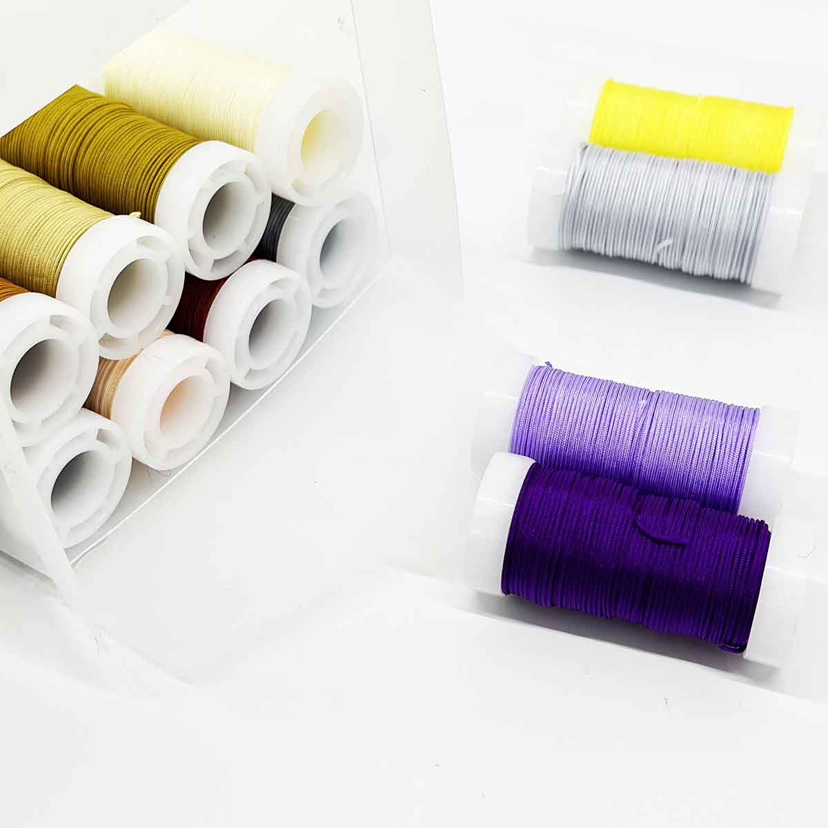 No.72 0.8mm 12rolls/set Deep Color Series Handmade DIY Bracelets Jewelry Jade Thread