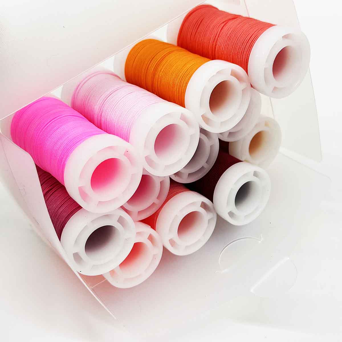 No.72 0.8mm 12rolls/set Pink Series DIY Jewelry Bracelet Jade Thread String