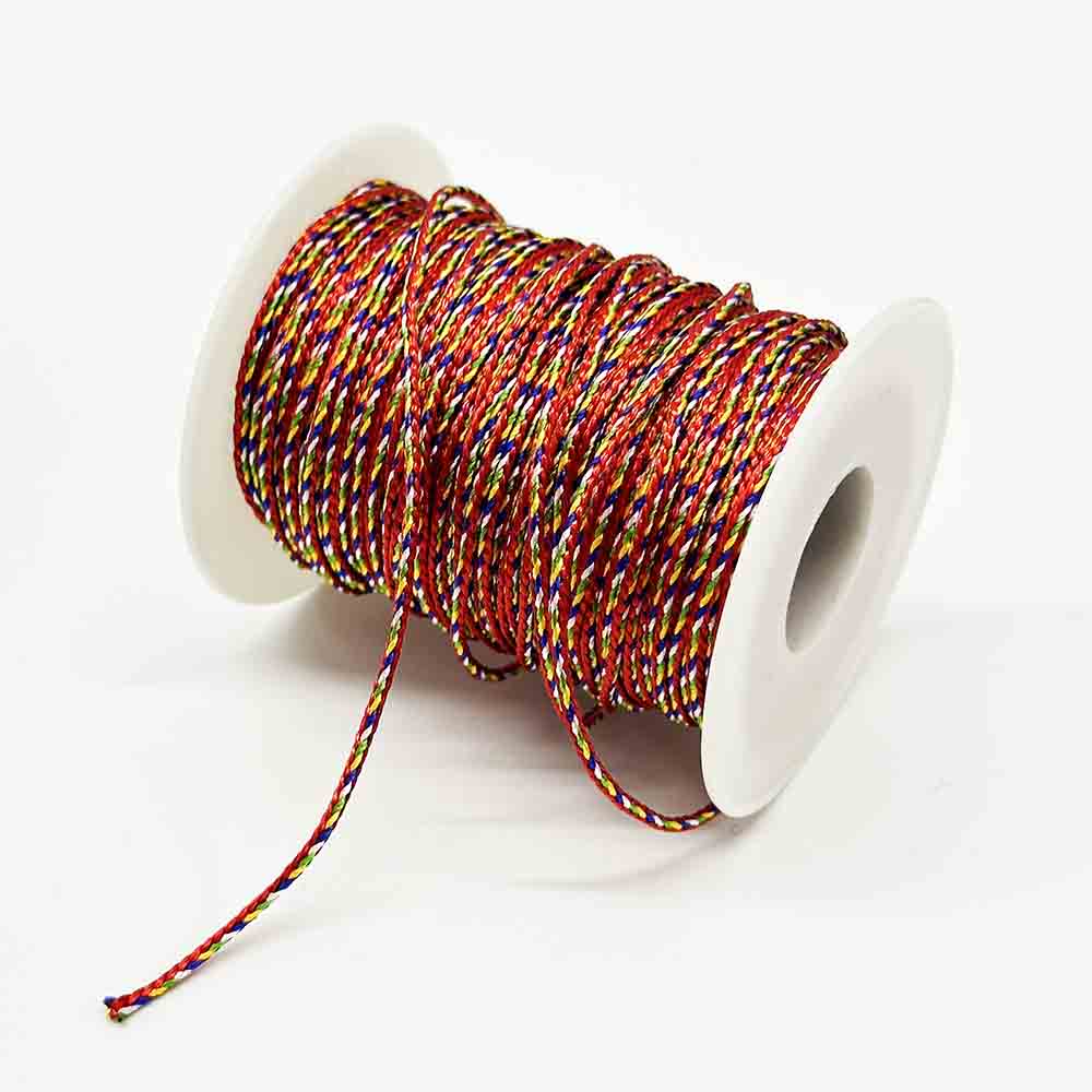 1.5mm 2mm 2.5mm DIY Five-color Thread String for Bracelet Necklace Making