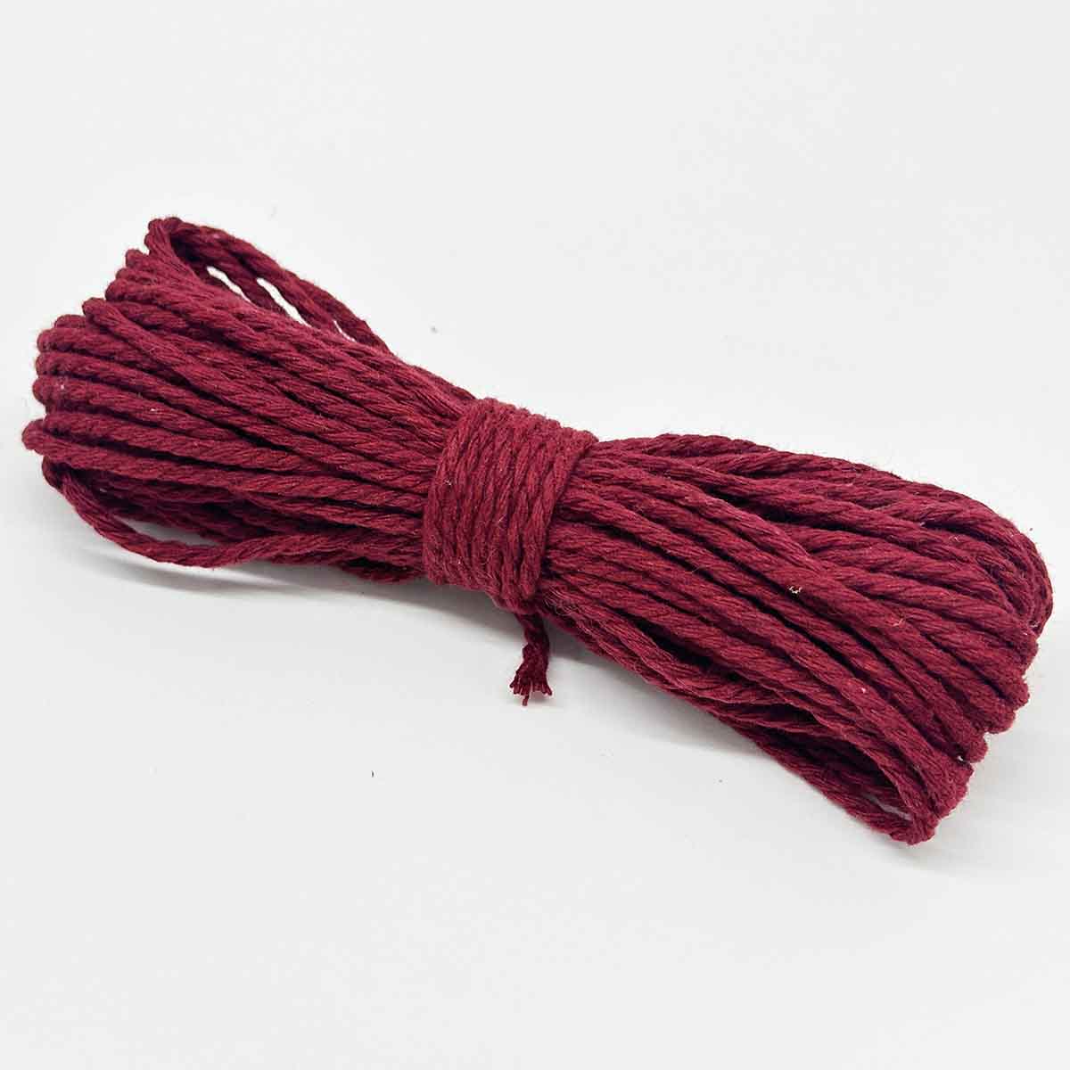 2mm Diameter 10Yards Long Cotton Polyester Strings Rope Macrame Braided Cord