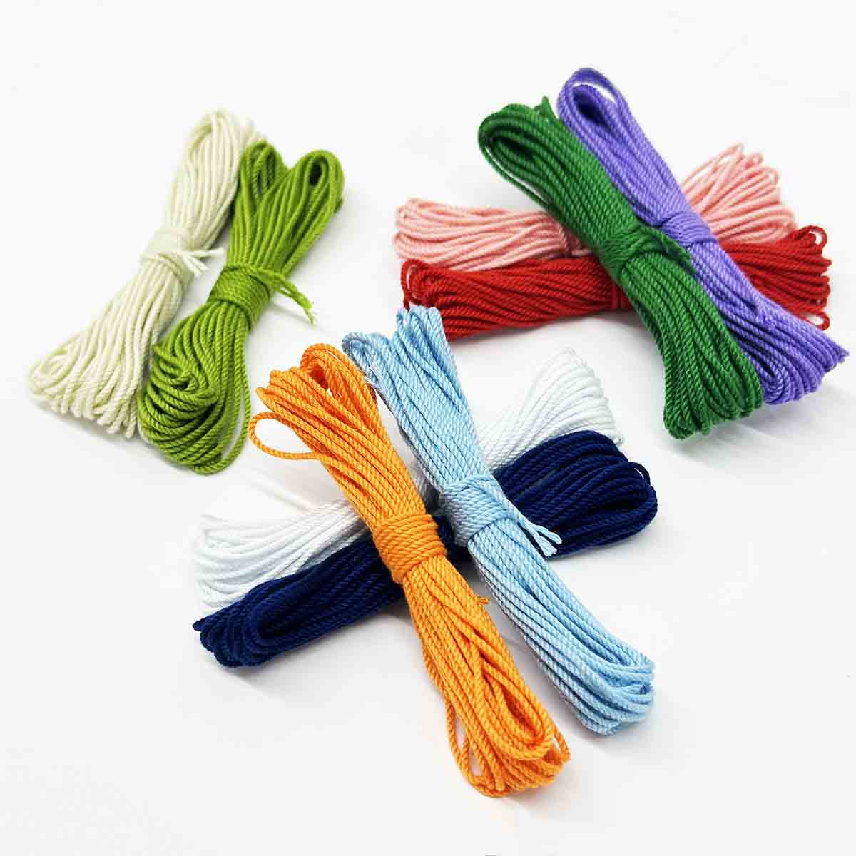 10color 1.0MM 5Yards Macrame Cotton Cord Twisted Cotton Rope Set