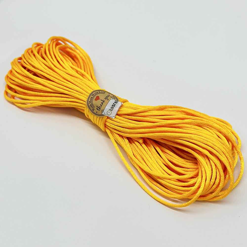 20 Yards/lot 1.5/2.0/2.5mm Satin Nylon Cord Thread Chinese Knotting Silky Macrame Braided Rope