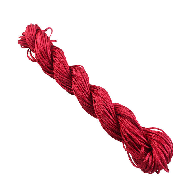 1mm 25Yards Braided Chinese Knot Cord Bracelet Necklace Beading Thread String