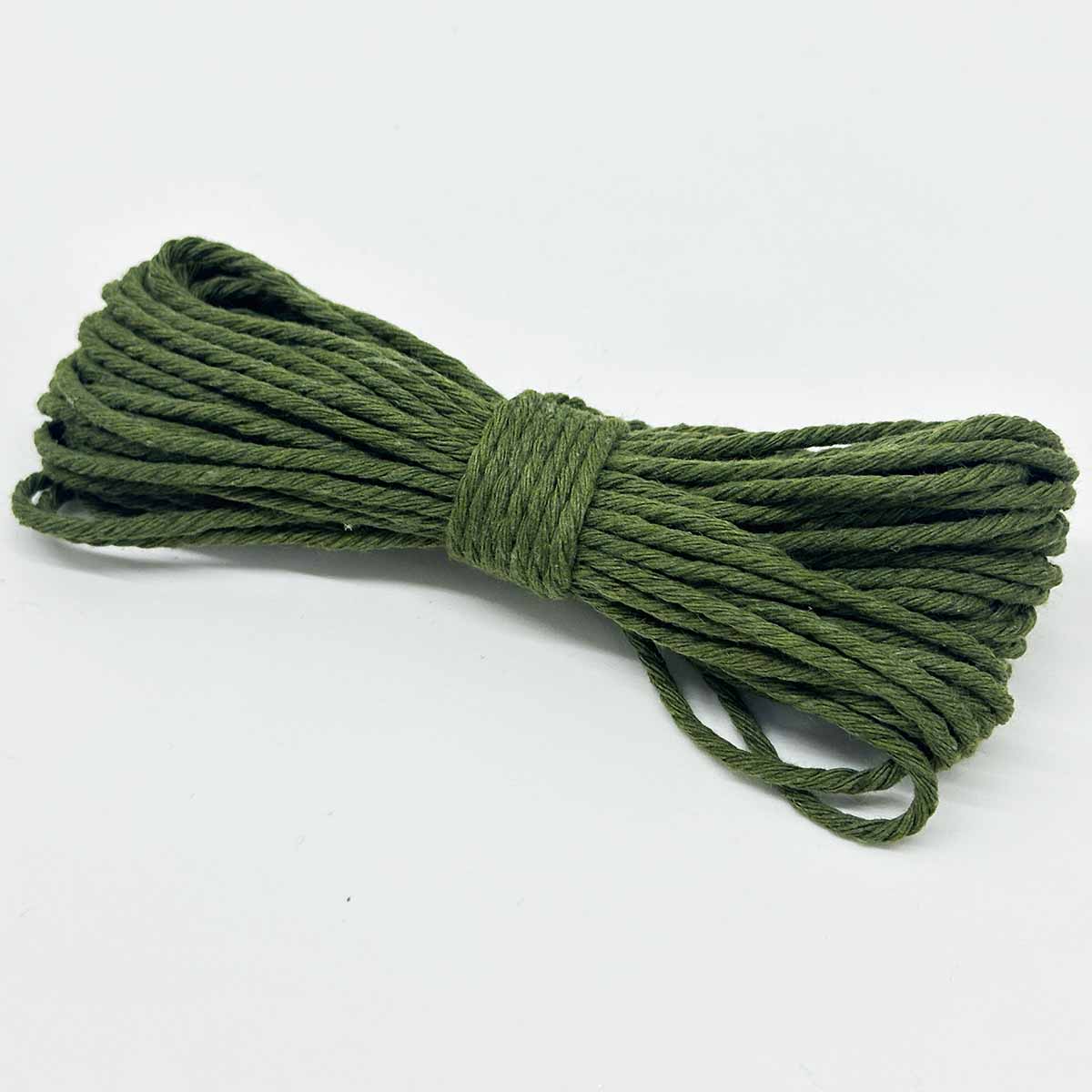 2mm Diameter 10Yards Long Cotton Polyester Strings Rope Macrame Braided Cord