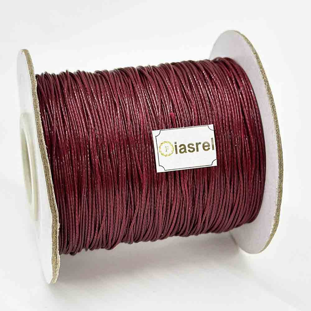 0.5/0.8mm 170Yards Waxed Cord Waxed Polyester Thread Rattail Waxed Beading String Cord