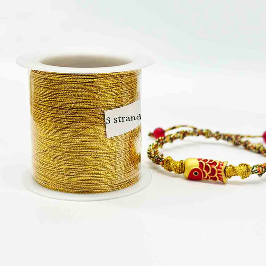 3strands 6strands 9strands Gold Thread Cord String