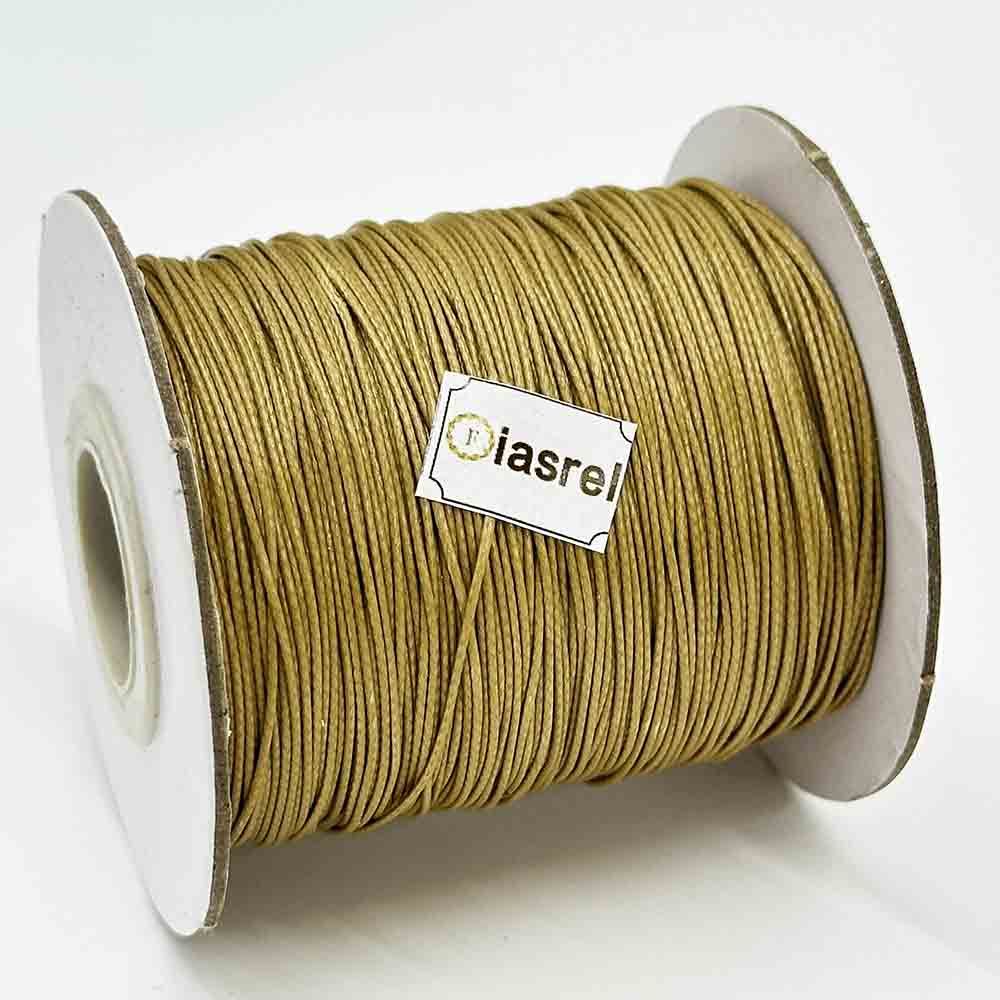 1/1.5mm 170Yards Waxed Cord Waxed Polyester Thread Rattail Waxed Beading String Cord