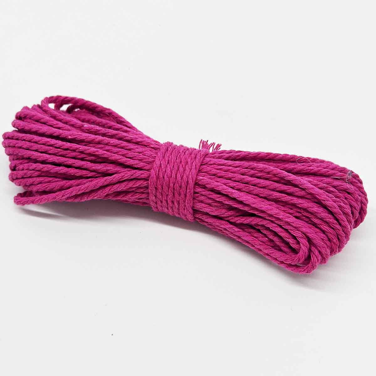 2mm Diameter 10Yards Long Cotton Polyester Strings Rope Macrame Braided Cord