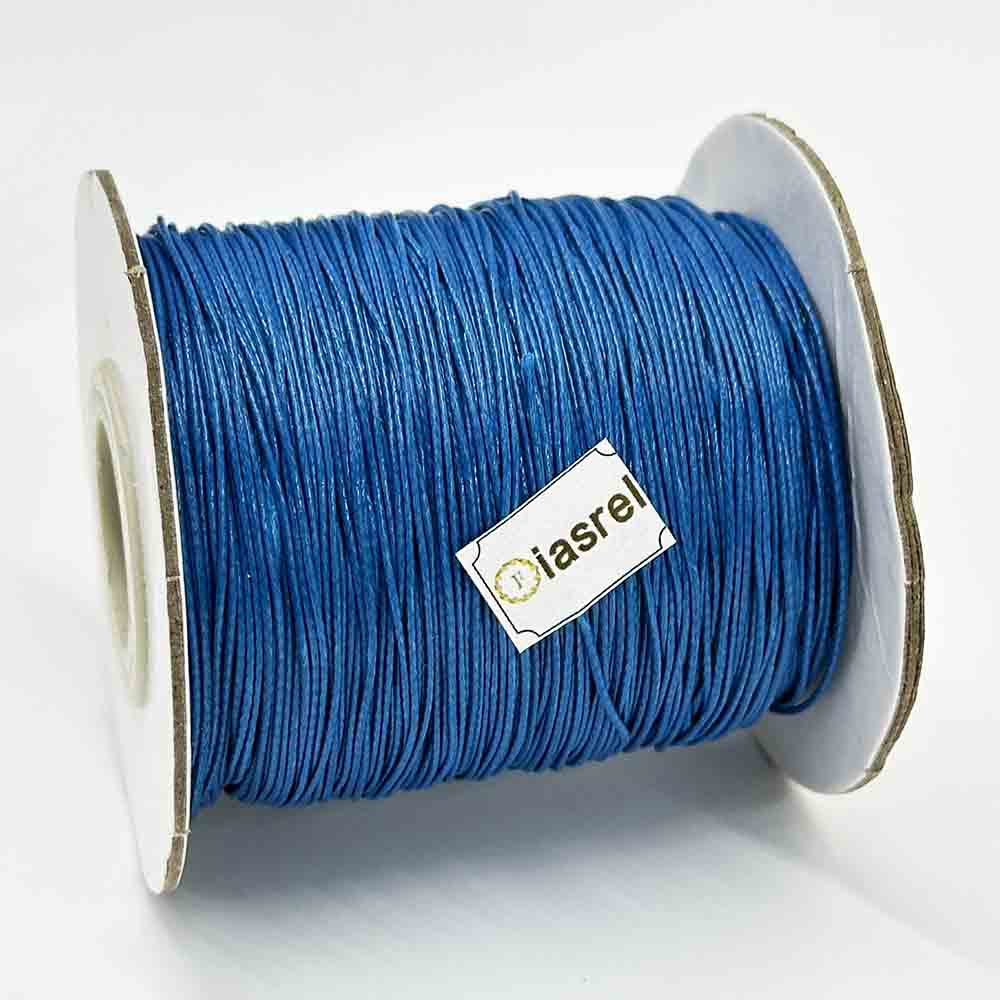 40rolls 0.5/0.8/1.0/1.5 mm 170Yards Waxed Cord Waxed Polyester Thread Rattail Waxed Beading String Cord