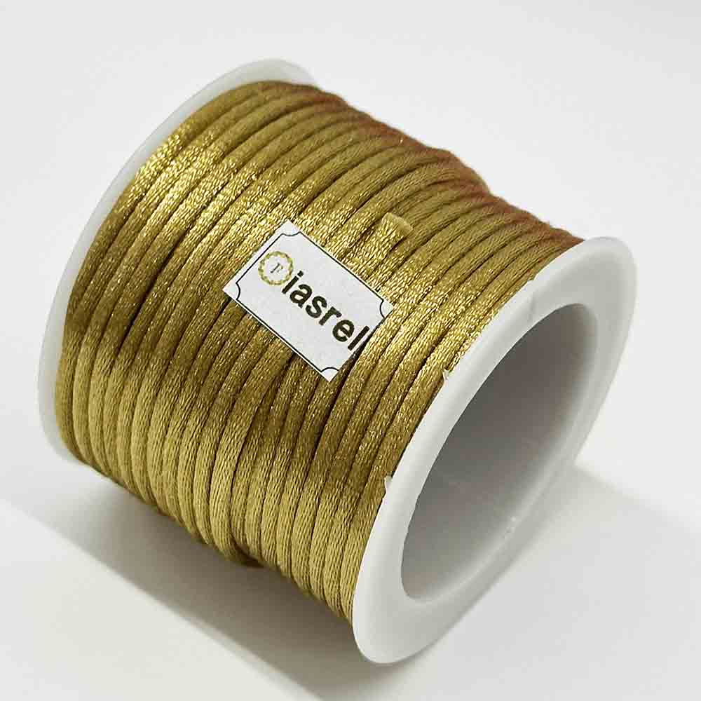 10 Meters/Roll 2.5MM Nylon Chinese Knotting Silky Macrame Braided Satin Cord