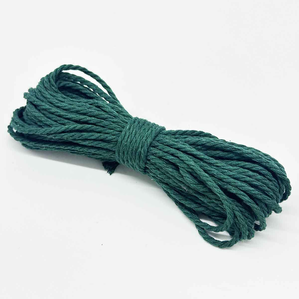 2mm Diameter 10Yards Long Cotton Polyester Strings Rope Macrame Braided Cord