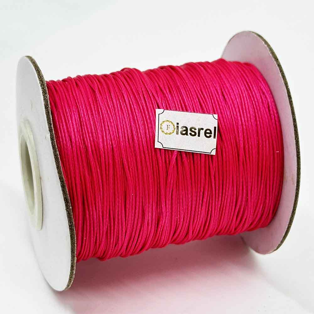 40rolls 0.5/0.8/1.0/1.5 mm 170Yards Waxed Cord Waxed Polyester Thread Rattail Waxed Beading String Cord