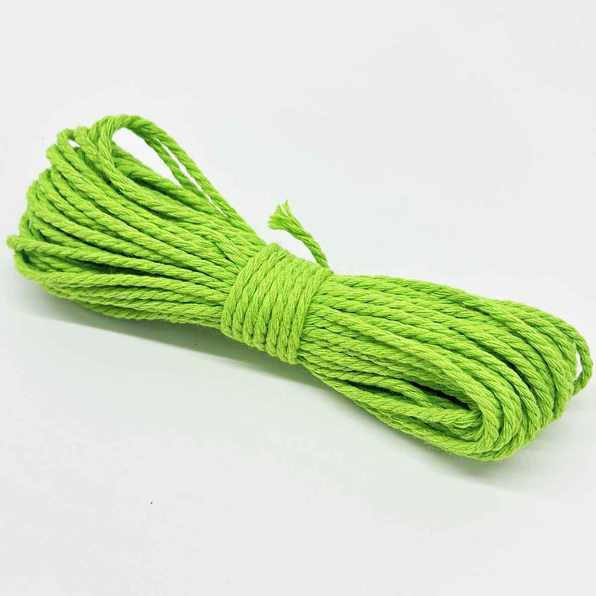 2mm Diameter 10Yards Long Cotton Polyester Strings Rope Macrame Braided Cord