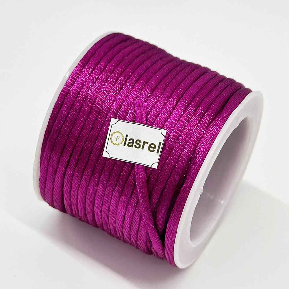 10 Meters/Roll 2.5MM Nylon Chinese Knotting Silky Macrame Braided Satin Cord