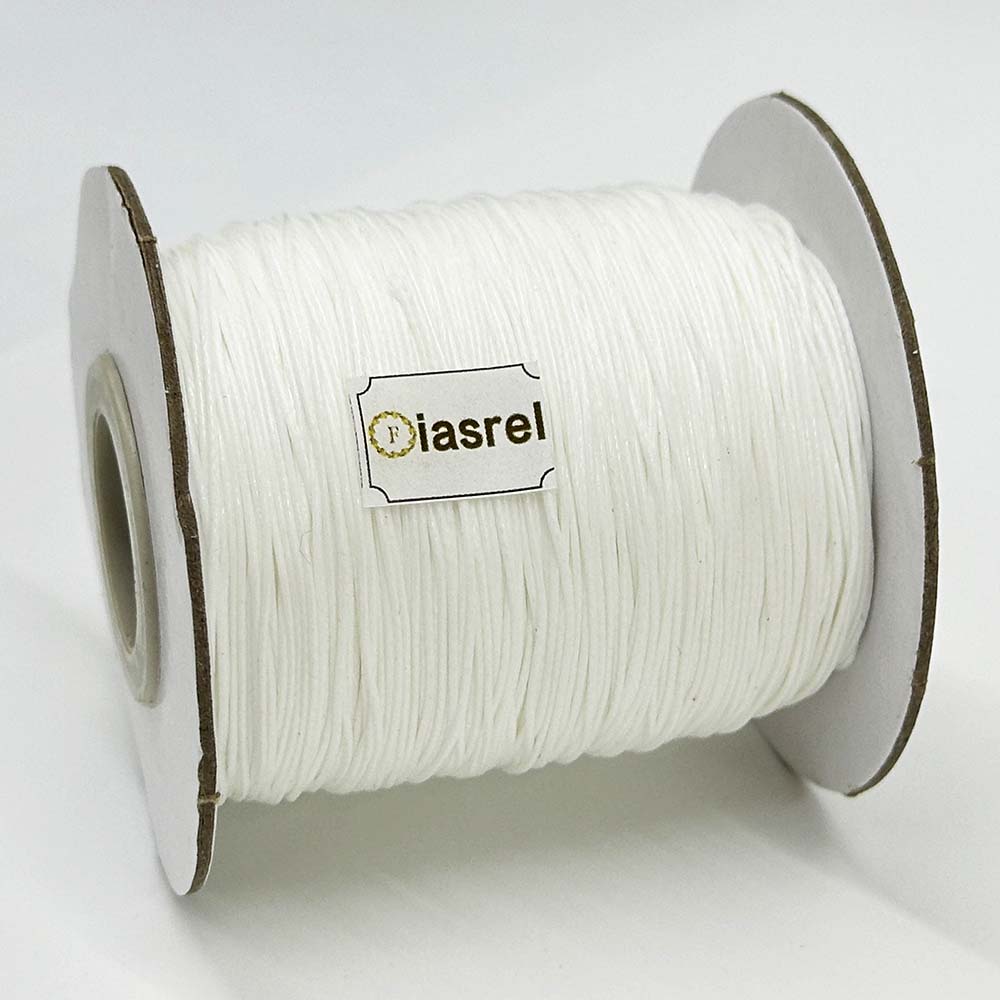 0.5/0.8mm 170Yards Waxed Cord Waxed Polyester Thread Rattail Waxed Beading String Cord