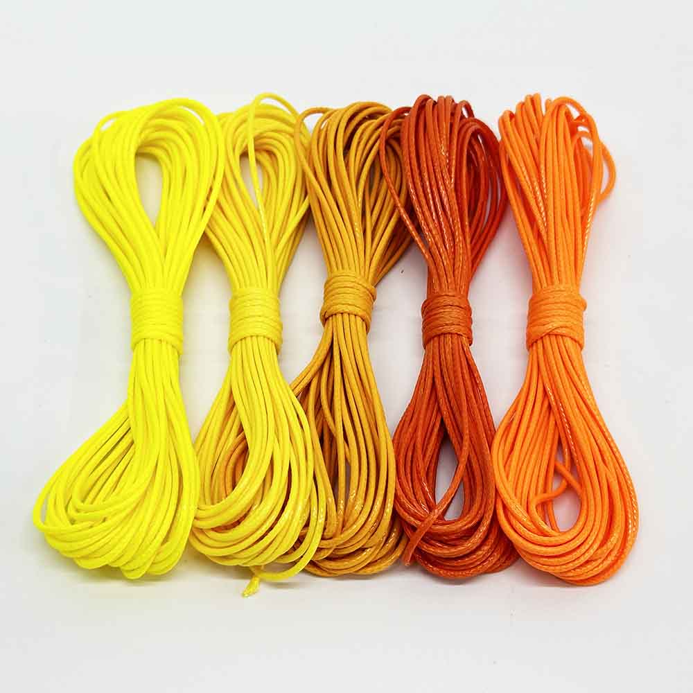 0.5-1.5mm Bright Series Waxed Cord Rope PU Leather Thread String for DIY Beading Braiding Bracelet Necklace Jewelry Making