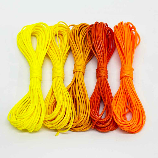 0.5-1.5mm Bright Series Waxed Cord Rope PU Leather Thread String for DIY Beading Braiding Bracelet Necklace Jewelry Making