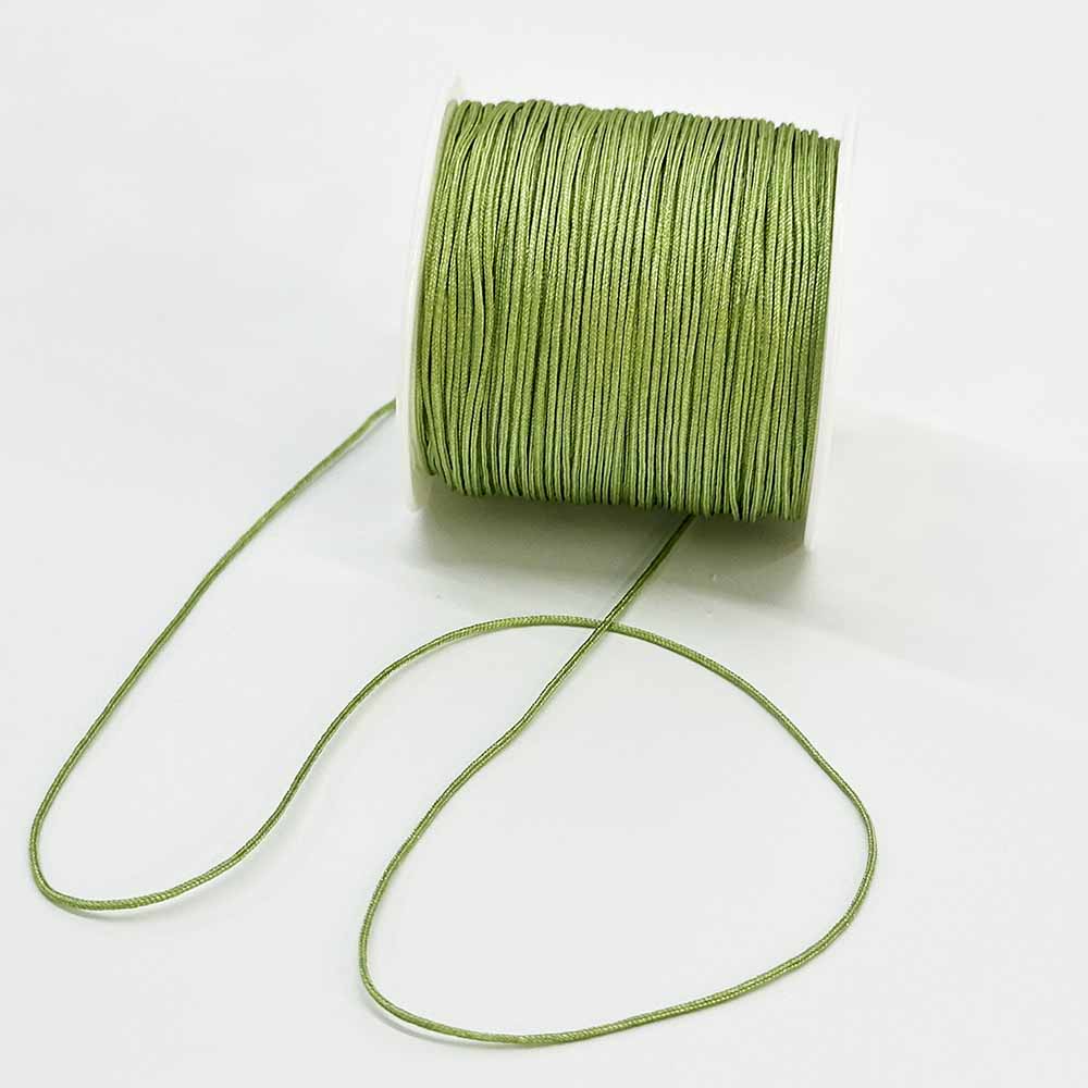 Green Series 4rolls 0.8mm Nylon Cord Jewelry Making String