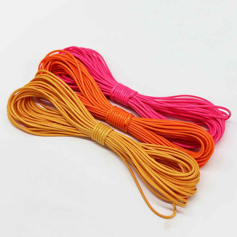 3pc 0.5/0.8/1.0/1.5mm Waxed Cord Rope PU Leather Thread Cord String Strap Necklace Rope