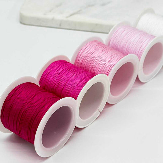 5rolls 0.6mm Red Series DIY Hand-made Jade Rope Braided Jade Thread