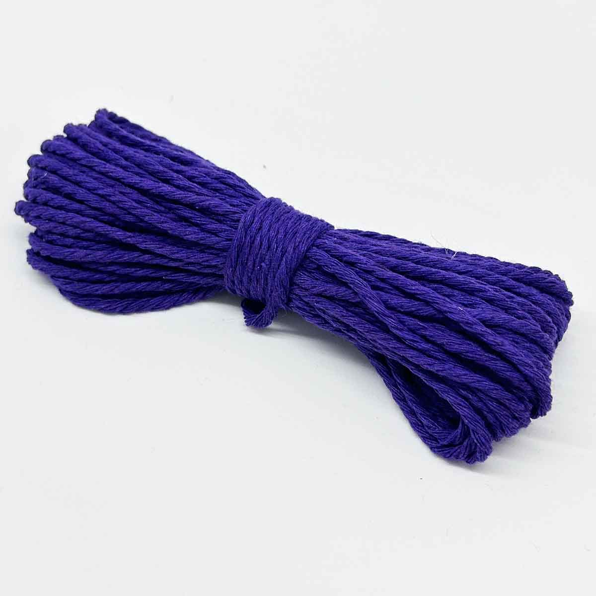 2mm Diameter 10Yards Long Cotton Polyester Strings Rope Macrame Braided Cord