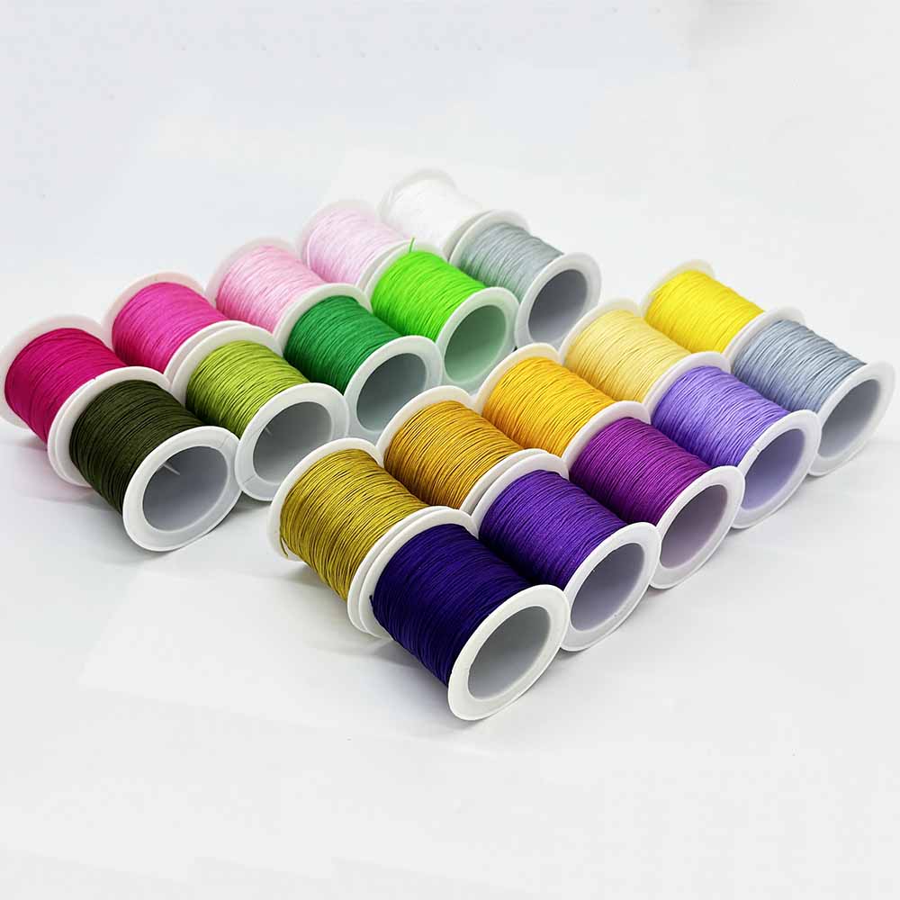 20rolls 0.6mm Purple Series DIY Hand-made Jade Rope Braided Jade Thread