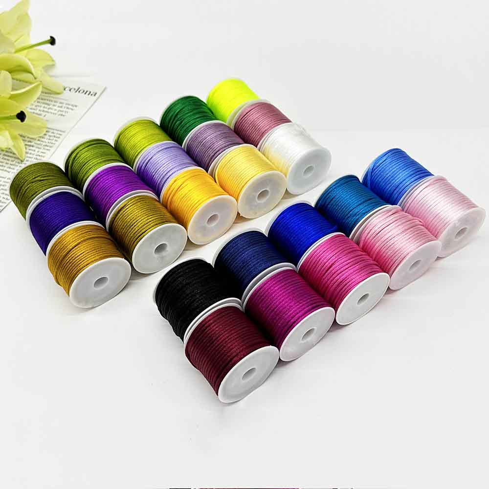 25rolls 2.5mm No.5 Chinese Knotting Silk Macrame Cord Rope