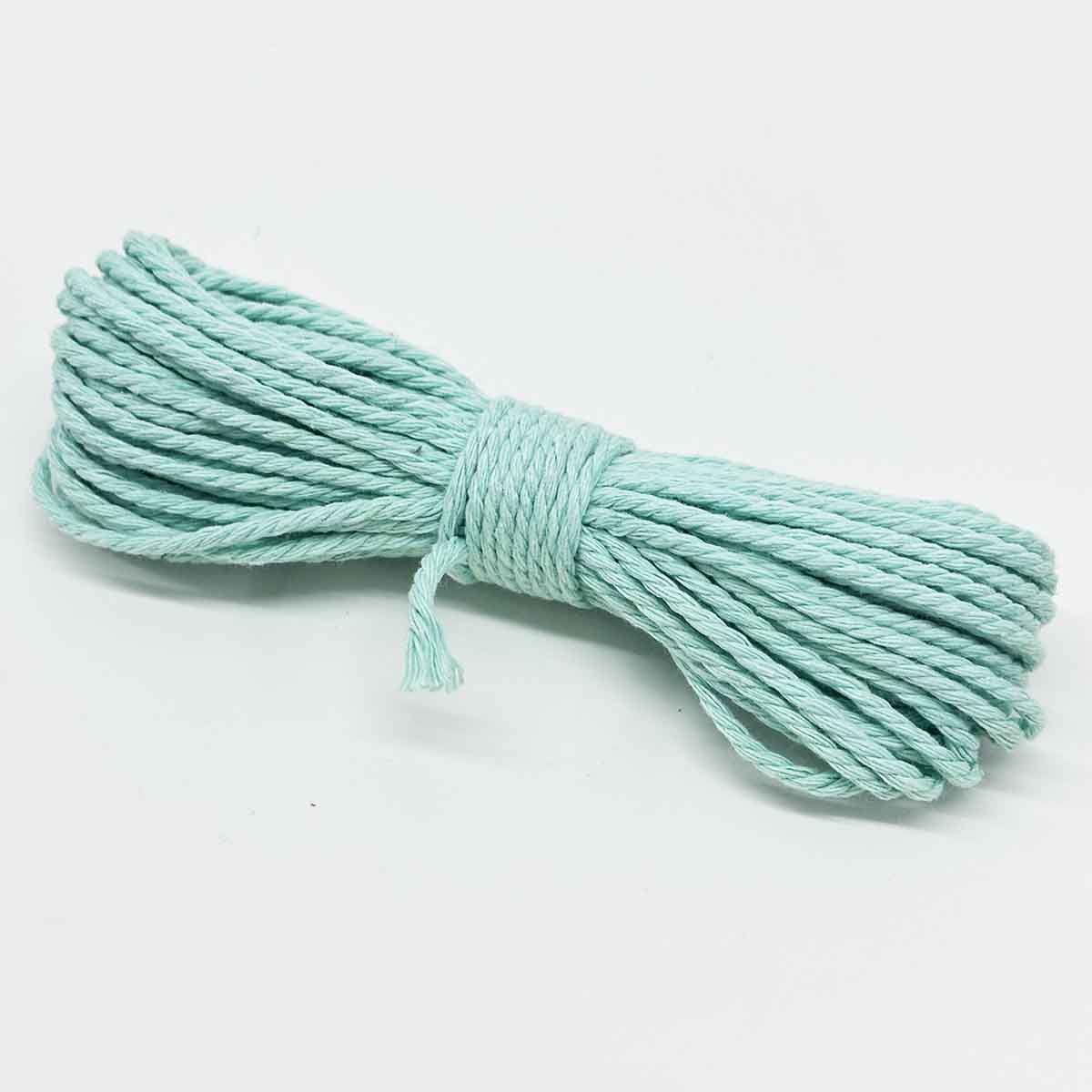 2mm Diameter 10Yards Long Cotton Polyester Strings Rope Macrame Braided Cord