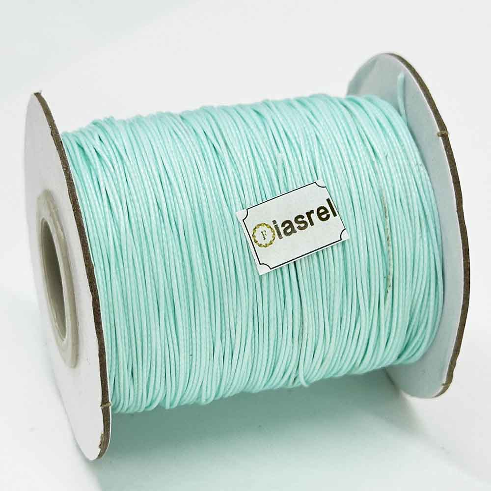 1/1.5mm 170Yards Waxed Cord Waxed Polyester Thread Rattail Waxed Beading String Cord