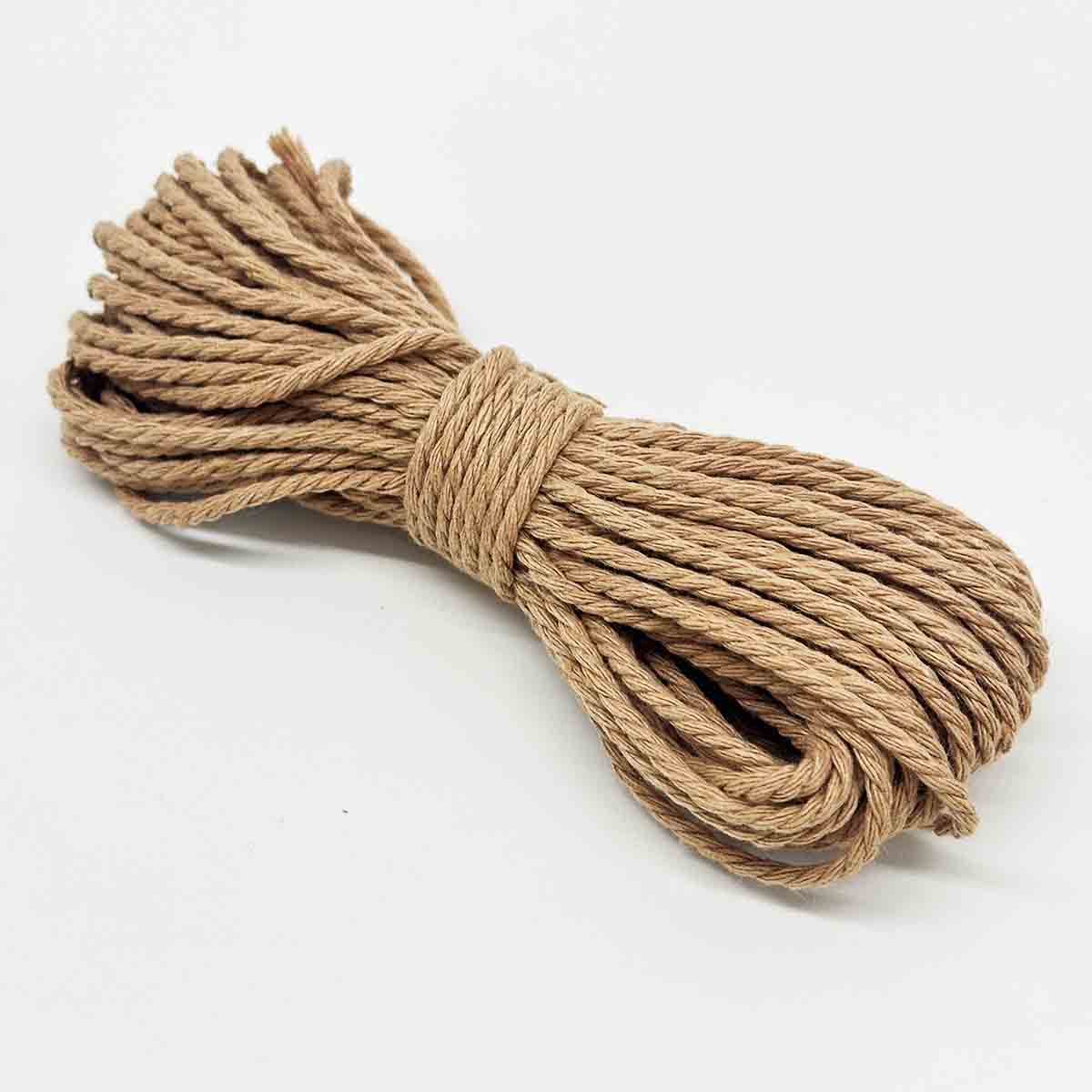 2mm Diameter 10Yards Long Cotton Polyester Strings Rope Macrame Braided Cord