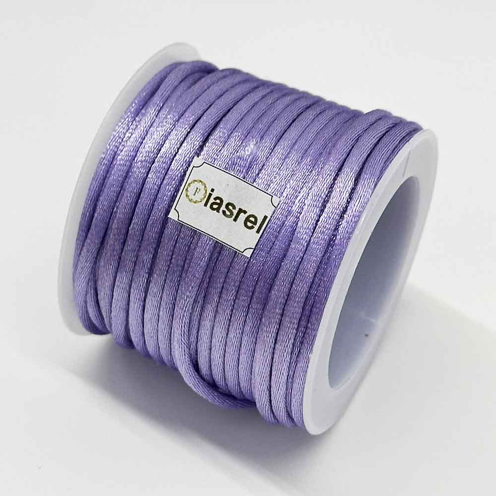 5rolls 2.5mm No.5 Purple Series Jade Thread Chinese Knotting Silk Macrame Cord Rope