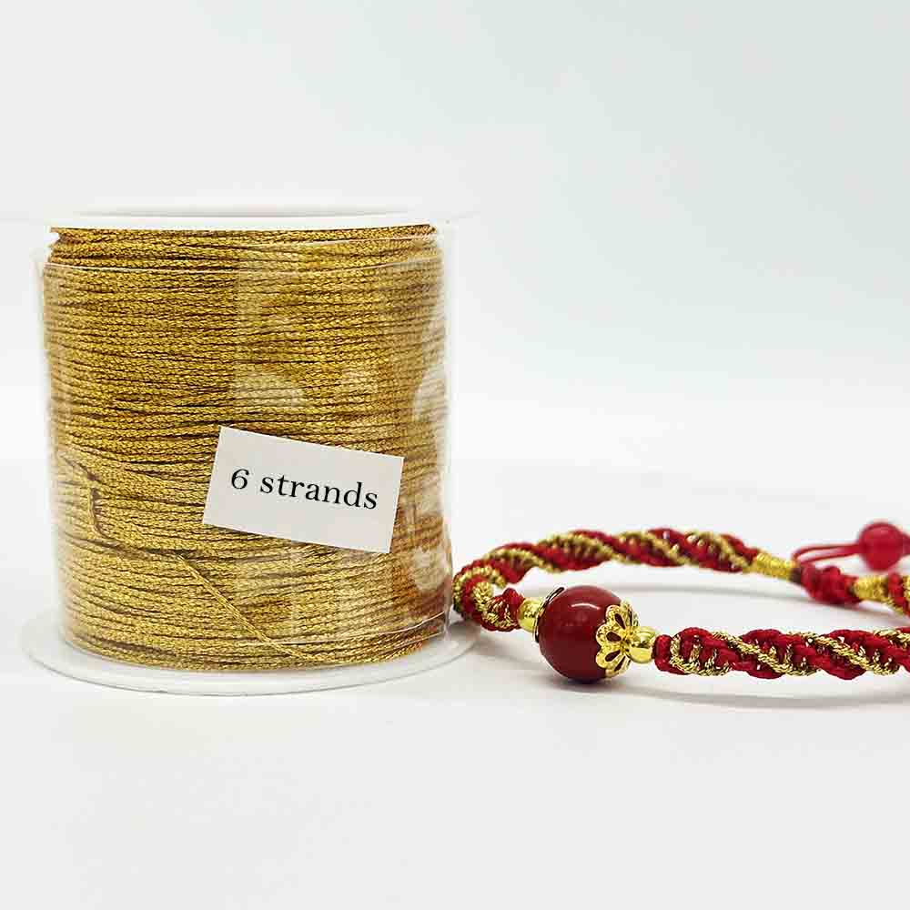 3strands 6strands 9strands Gold Thread Cord String