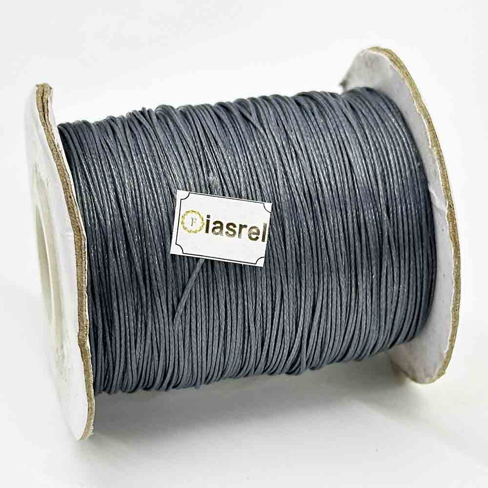 1/1.5mm 170Yards Waxed Cord Waxed Polyester Thread Rattail Waxed Beading String Cord