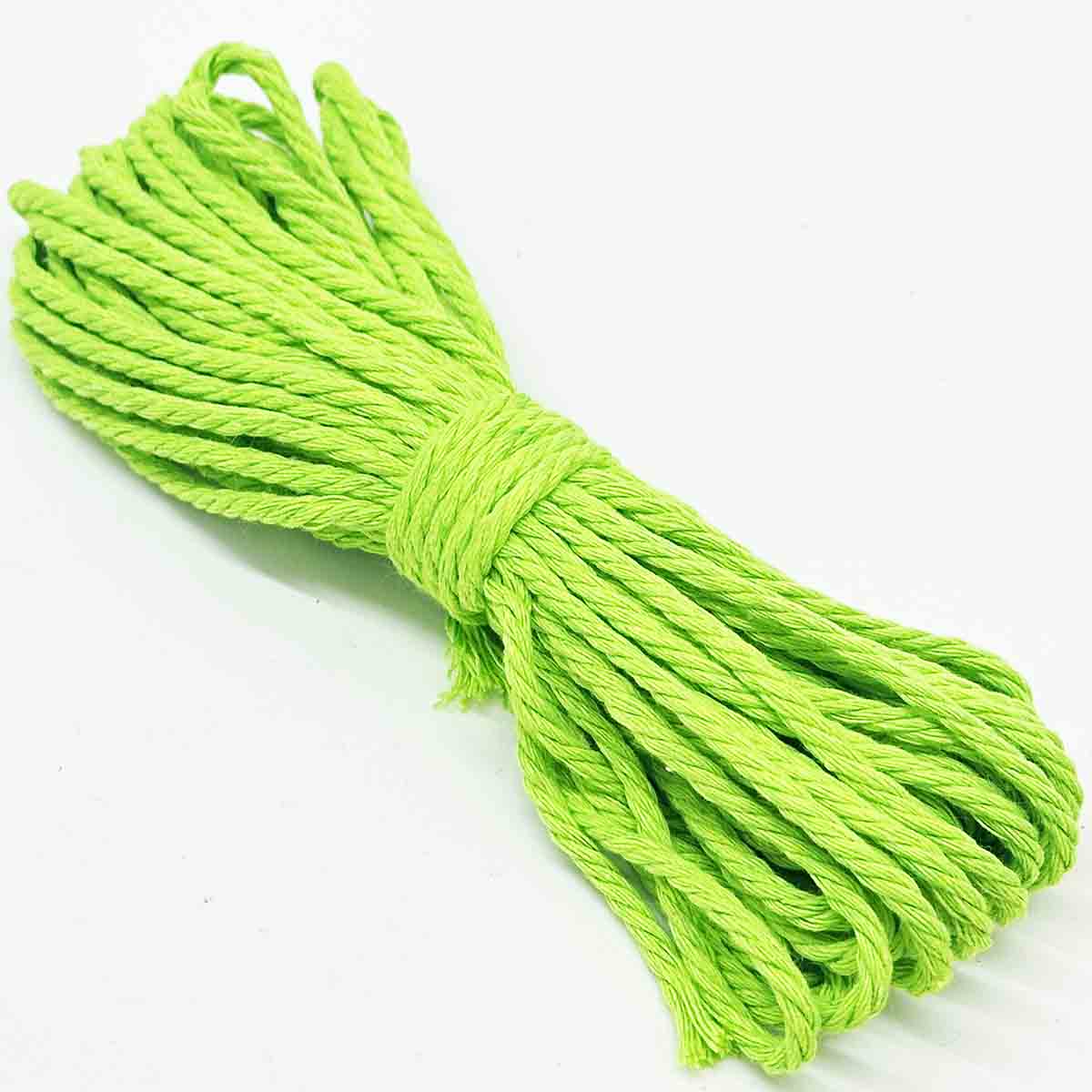 3mm 10Yards Colored Cotton Rope Yarn Macrame Cord Cotton Ropes