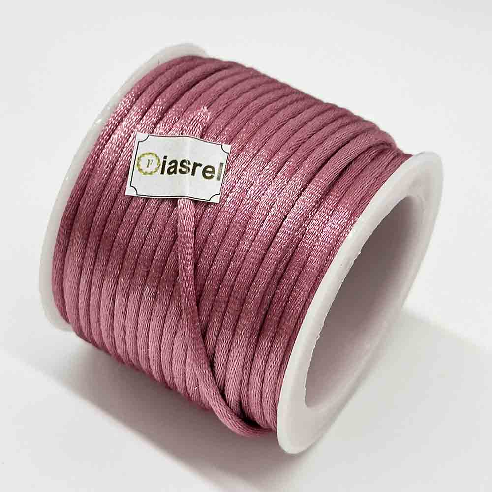 5rolls 2.5mm No.5 Purple Series Jade Thread Chinese Knotting Silk Macrame Cord Rope