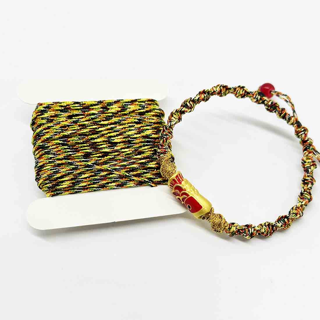 20yards Colorful Nylon Gold Thread Decorative Twisted Round Rope