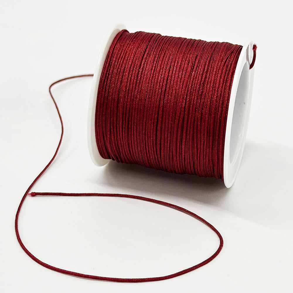 Red Series 4rolls 0.8mm Nylon Trim Cord Chinese Knot Jewelry Making String