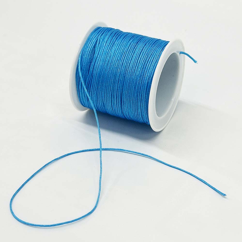 Blue Series 4rolls 0.8mm Nylon Cord Jewelry Making String