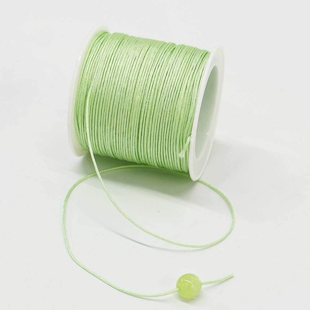 Green Series 4rolls 0.8mm Nylon Cord Jewelry Making String