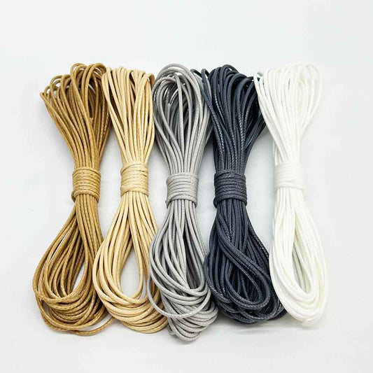 0.5-1.5mm Light Series Waxed Cord Rope PU Leather Thread String for DIY Beading Braiding Bracelet Necklace Jewelry Making