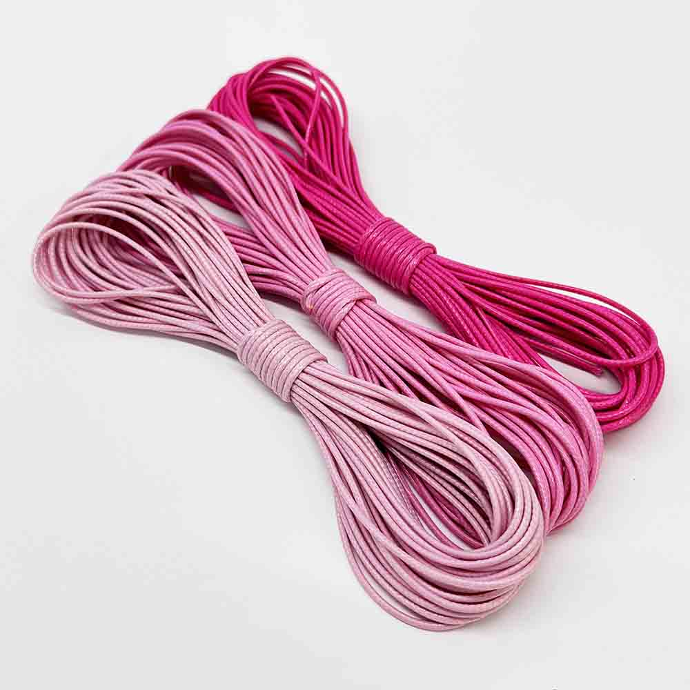 3pc 0.5/0.8/1.0/1.5mm Waxed Cord Rope PU Leather Thread Cord String Strap Necklace Rope