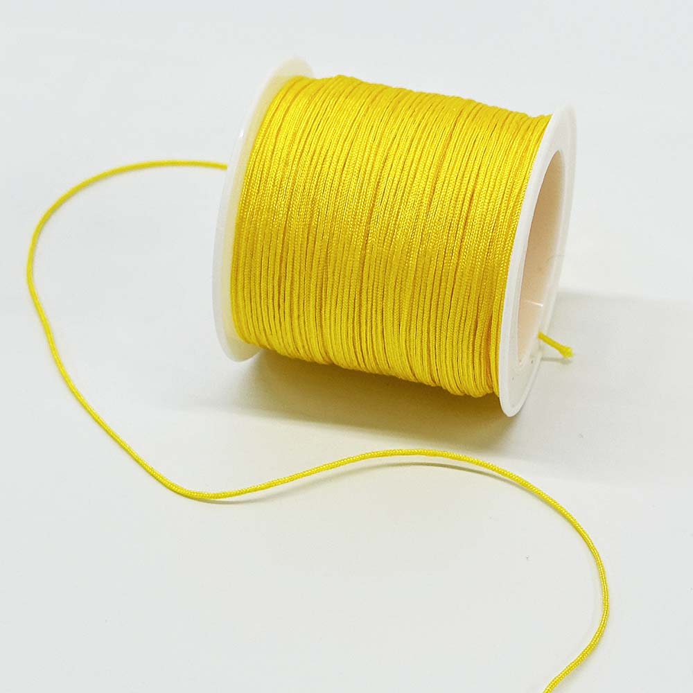 Yellow Series 4rolls 0.8mm Nylon Cord Jewelry Making String