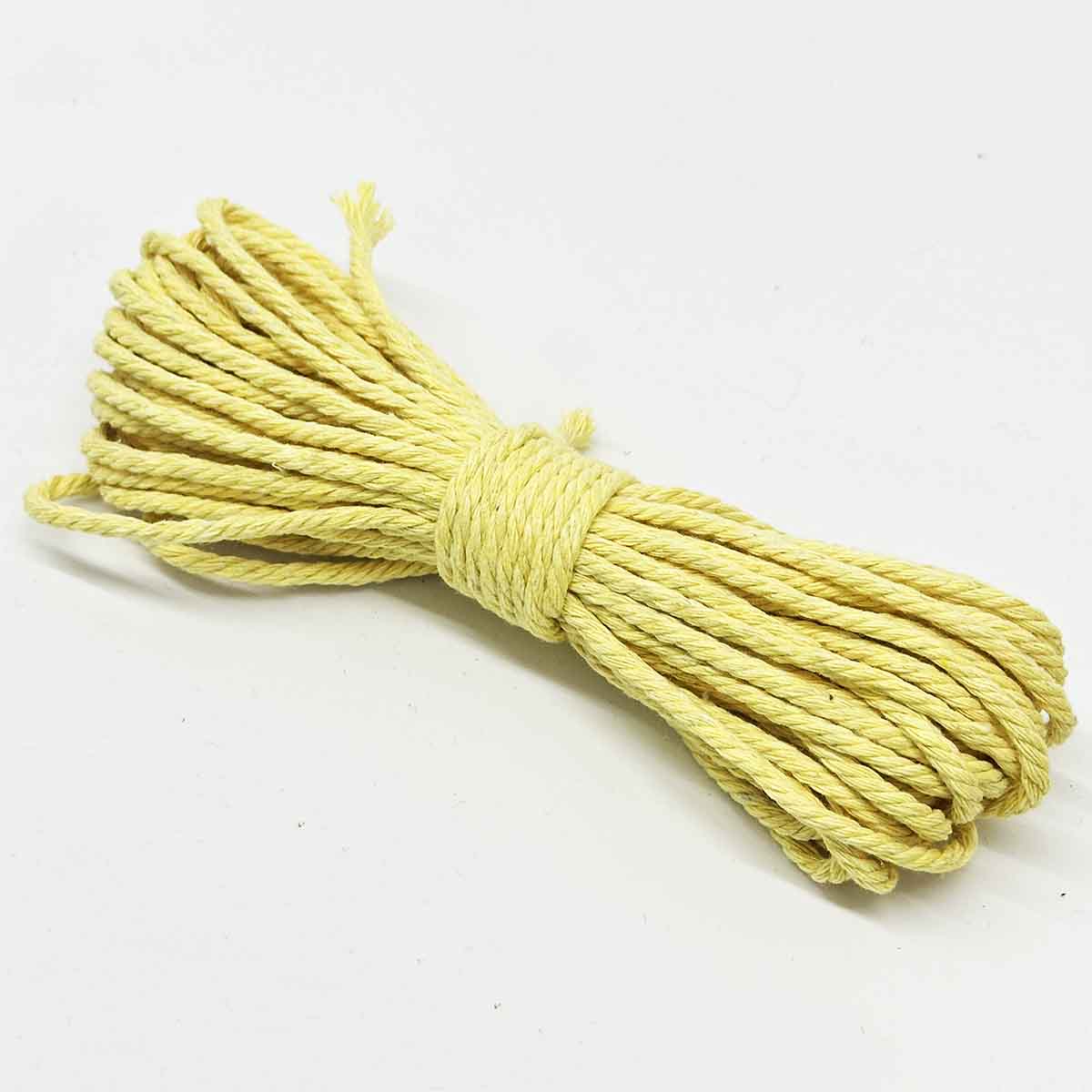 3mm 10Yards Colored Cotton Rope Yarn Macrame Cord Cotton Ropes