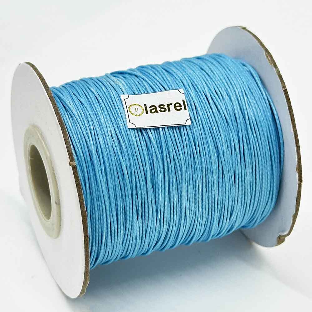 1/1.5mm 170Yards Waxed Cord Waxed Polyester Thread Rattail Waxed Beading String Cord