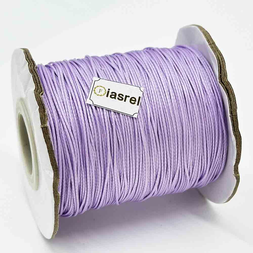 1/1.5mm 170Yards Waxed Cord Waxed Polyester Thread Rattail Waxed Beading String Cord