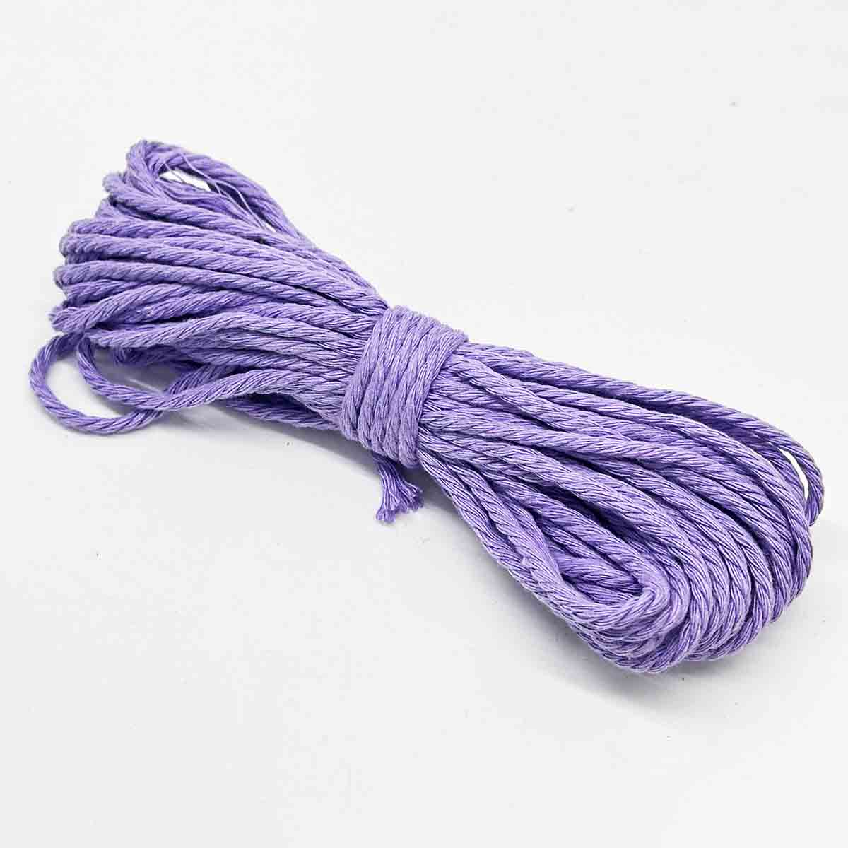 3mm 10Yards Colored Cotton Rope Yarn Macrame Cord Cotton Ropes