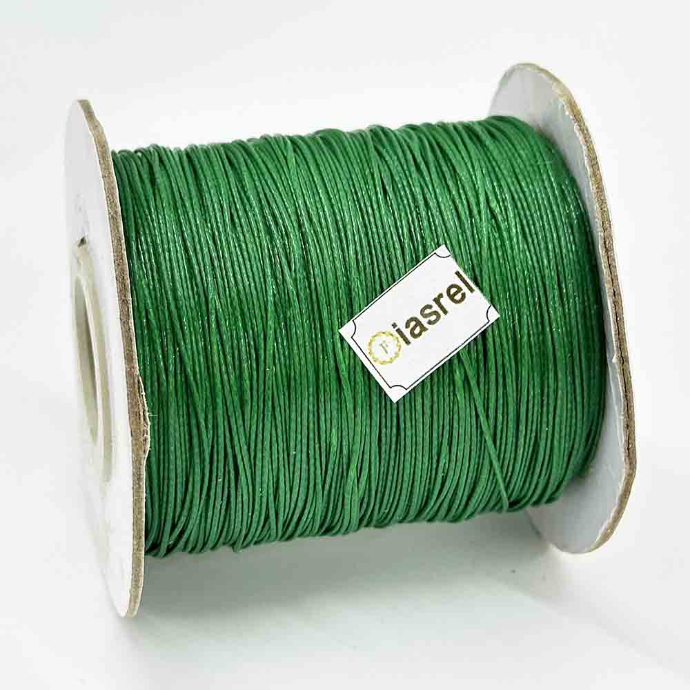 1/1.5mm 170Yards Waxed Cord Waxed Polyester Thread Rattail Waxed Beading String Cord