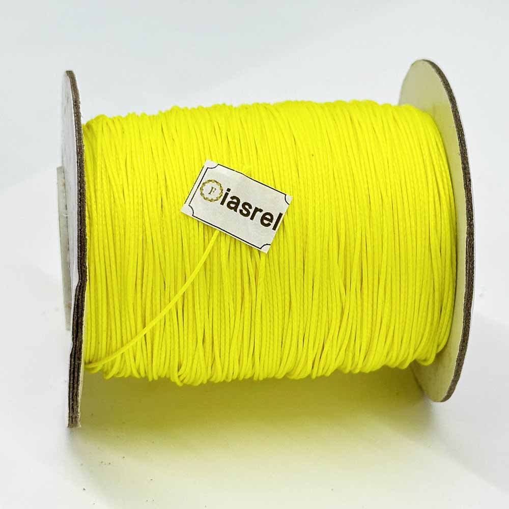 1/1.5mm 170Yards Waxed Cord Waxed Polyester Thread Rattail Waxed Beading String Cord