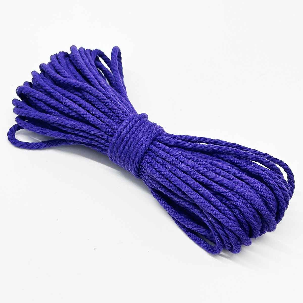 3mm 10Yards Colored Cotton Rope Yarn Macrame Cord Cotton Ropes